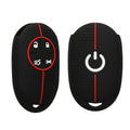 kwmobile Car Key Protection Case Compatible with Fiat 500E 4-Button Car Key Cover