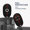 kwmobile Car Key Protection Case Compatible with Fiat 500E 4-Button Car Key Cover