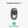 kwmobile Car Key Protection Case Compatible with Fiat 500E 4-Button Car Key Cover