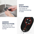 kwmobile Car Key Protection Case Compatible with Fiat 500E 4-Button Car Key Cover