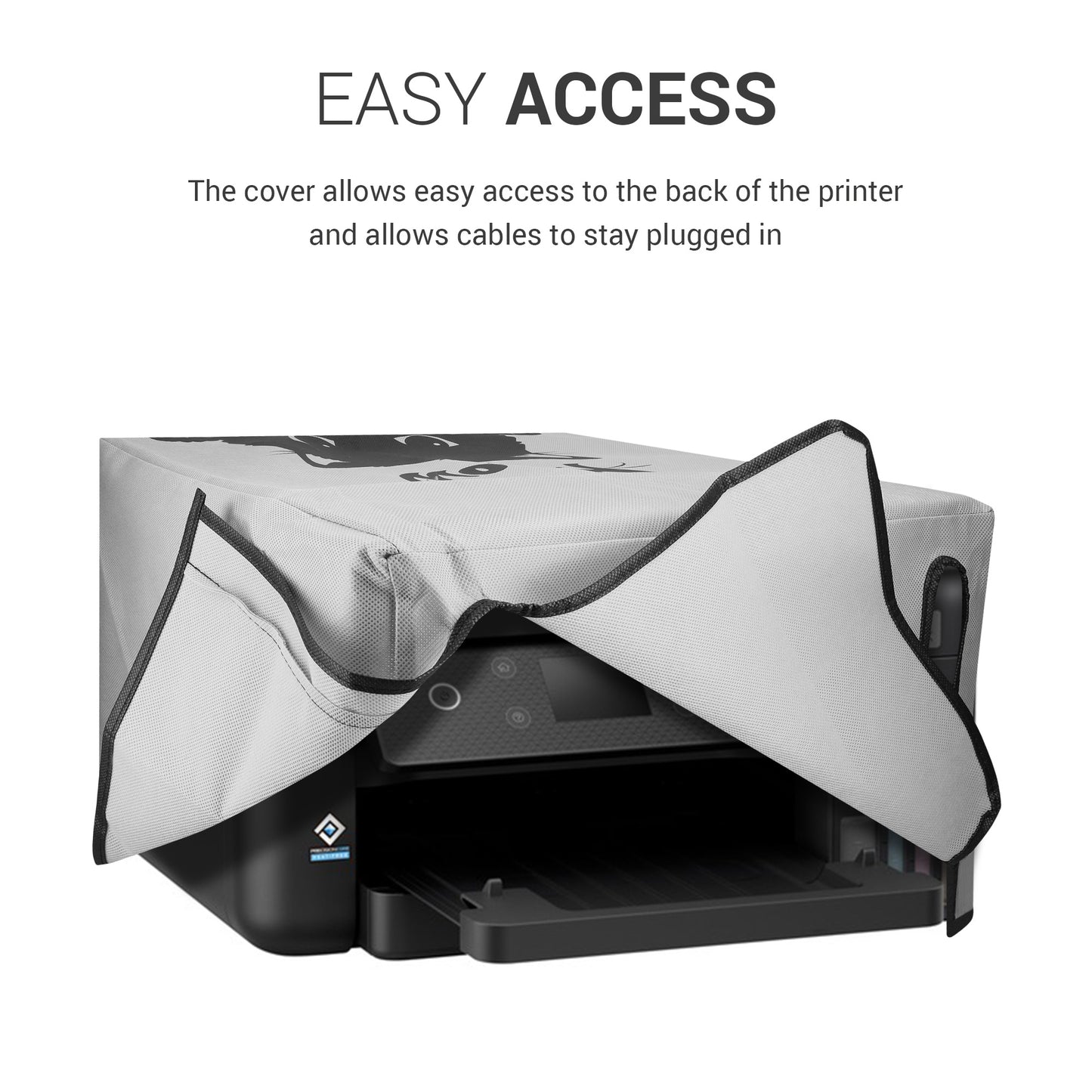 kwmobile Cover compatible with Epson Eco Tank ET-3850 / Eco Tank ET-4856 - Bag Case Printer - Dust Cover Protective Cover Protective Casing
