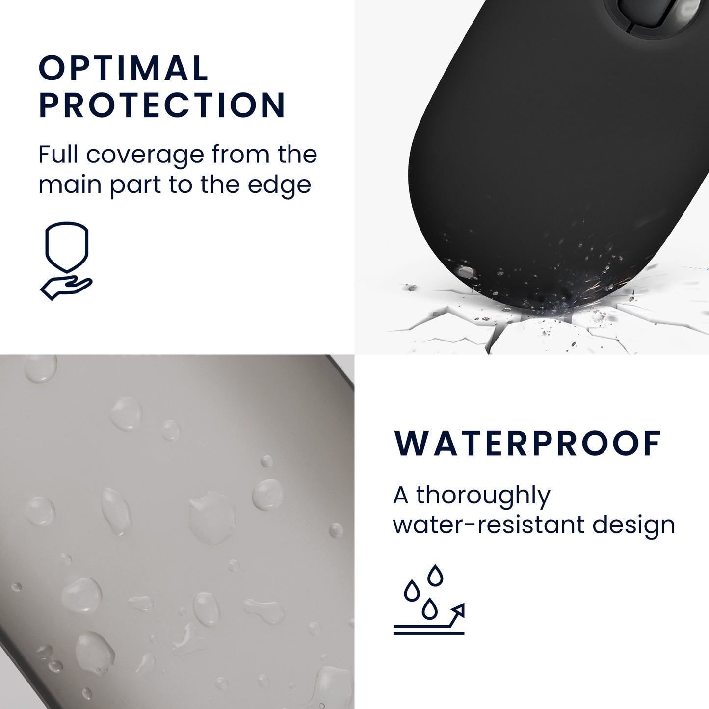 kwmobile Protective Case compatible with Logitech Pebble Mouse Cover PC Mouse Case