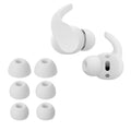 kwmobile 6x Polster kompatibel mit Beats Fit Pro - 3 Größen - Silikon Ohrstöpsel In-Ear Kopfhörer Weiß  