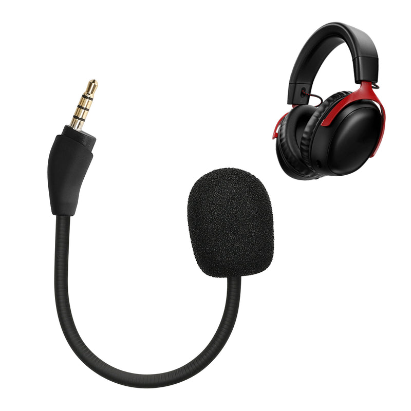 kwmobile Replacement Headphone Microphone compatible with Kingston HyperX Cloud III Headset Gaming Headphones Microphone with 3.5mm Jack Plug