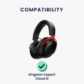 kwmobile Replacement Headphone Microphone compatible with Kingston HyperX Cloud III Headset Gaming Headphones Microphone with 3.5mm Jack Plug