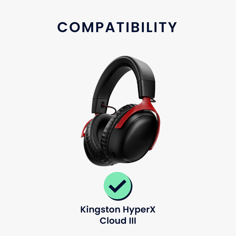 kwmobile Replacement Headphone Microphone compatible with Kingston HyperX Cloud III Headset Gaming Headphones Microphone with 3.5mm Jack Plug