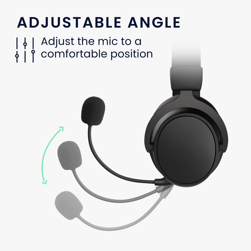 kwmobile Replacement Headphone Microphone compatible with Kingston HyperX Cloud III Headset Gaming Headphones Microphone with 3.5mm Jack Plug