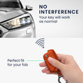 kwmobile Premium Car Key Protective Cover compatible with VW Golf 7 MK7 3-Button Car Key Case - Key Pouch