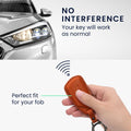 kwmobile Premium Car Key Shell Compatible with VW Golf 8 3-Button Car Key Case - Key Cover