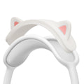 kwmobile Katzenohren Kopfband Abdeckung kompatibel mit Apple AirPods Max - Cat Ear Stirnband Polster - Kopfhörer Aufsatz in Weiß Pink Weiß  [dsg01]