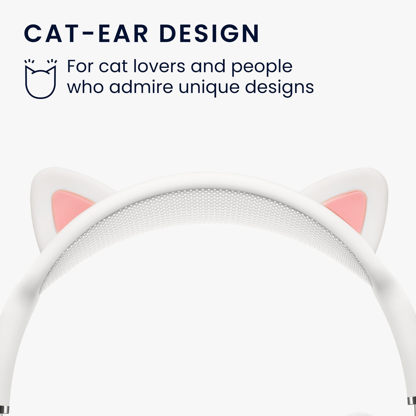 kwmobile Cat Ears Headband Cover Compatible with Apple AirPods Max Headband Cushion Headphone Attachment