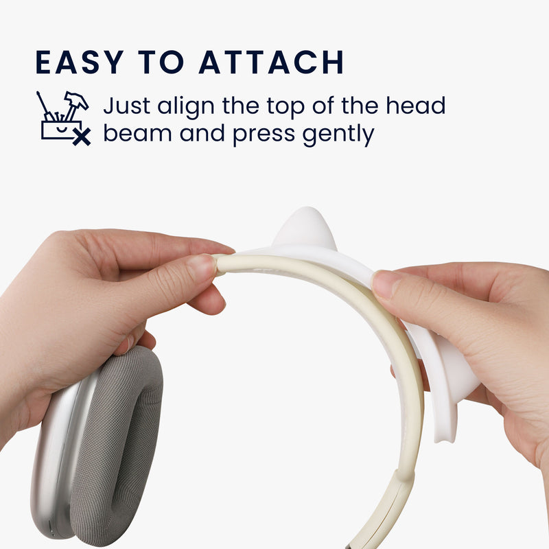 kwmobile Cat Ears Headband Cover Compatible with Apple AirPods Max Headband Cushion Headphone Attachment