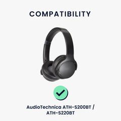 Case für AudioTechnica ATH-S200BT / ATH-S220BT - Schwarz - Sonstiges