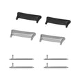 kwmobile Metal Adapter with 20mm Band Width Compatible with HONOR Watch 4 (TMA-L19) Watch Strap Smartwatch Band Connector Adapter Set