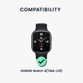 kwmobile Metal Adapter with 20mm Band Width Compatible with HONOR Watch 4 (TMA-L19) Watch Strap Smartwatch Band Connector Adapter Set