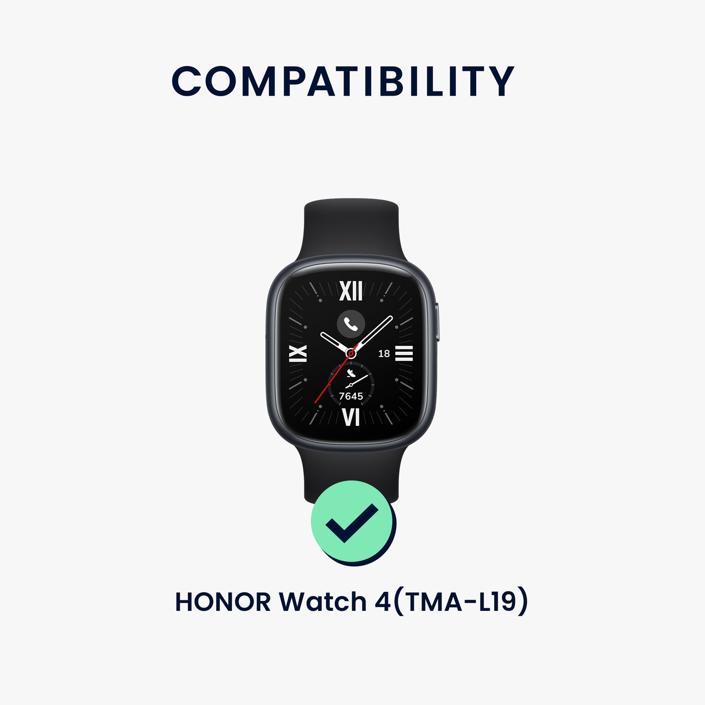 kwmobile Metal Adapter with 20mm Band Width Compatible with HONOR Watch 4 (TMA-L19) Watch Strap Smartwatch Band Connector Adapter Set