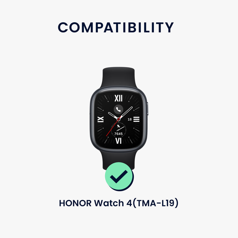 kwmobile Metal Adapter with 20mm Band Width Compatible with HONOR Watch 4 (TMA-L19) Watch Strap Smartwatch Band Connector Adapter Set