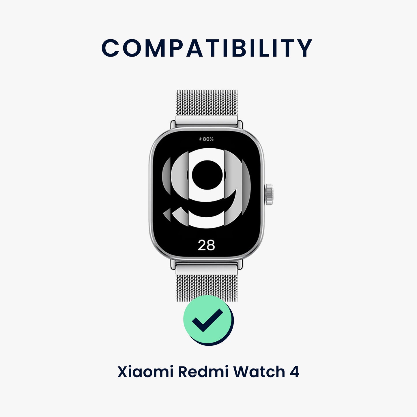 kwmobile Watch Strap for Xiaomi Redmi Watch 4 Wristband Fitness Tracker Band Set Replacement Strap Smartwatch