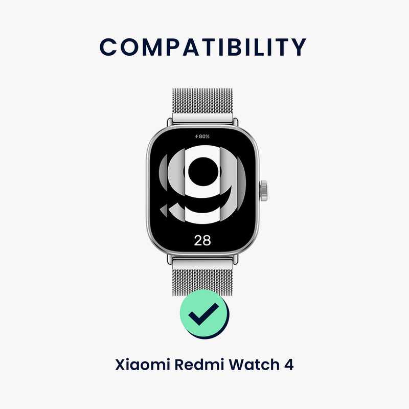 kwmobile Watch Strap for Xiaomi Redmi Watch 4 Wristband Fitness Tracker Band Set Replacement Strap Smartwatch