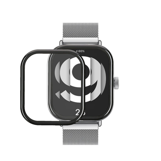 kwmobile 2x Transparente Displayschutzfolie kompatibel mit Xiaomi Redmi Watch 4 Folie - Schutzfolie für Fitness Tracker - robuster Displayschutz Transparent  