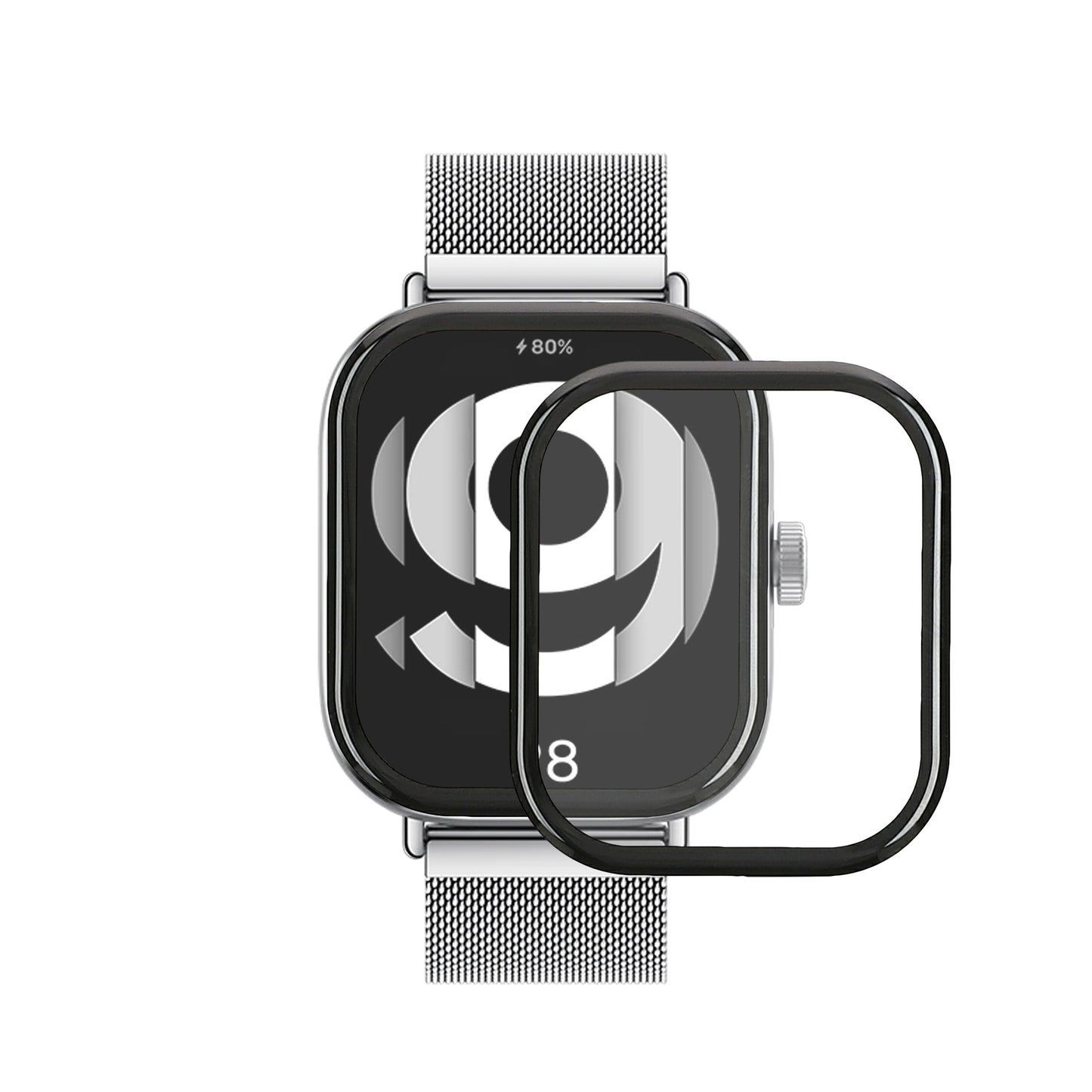 kwmobile Screen Protector compatible with Xiaomi Redmi Watch 4 Film Fitness Tracker Robust Display Protection