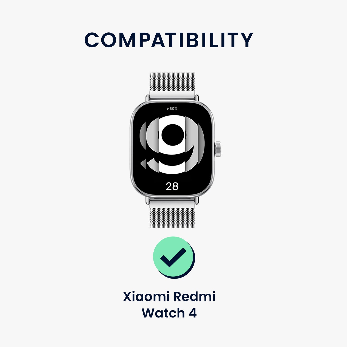 kwmobile Screen Protector compatible with Xiaomi Redmi Watch 4 Film Fitness Tracker Robust Display Protection