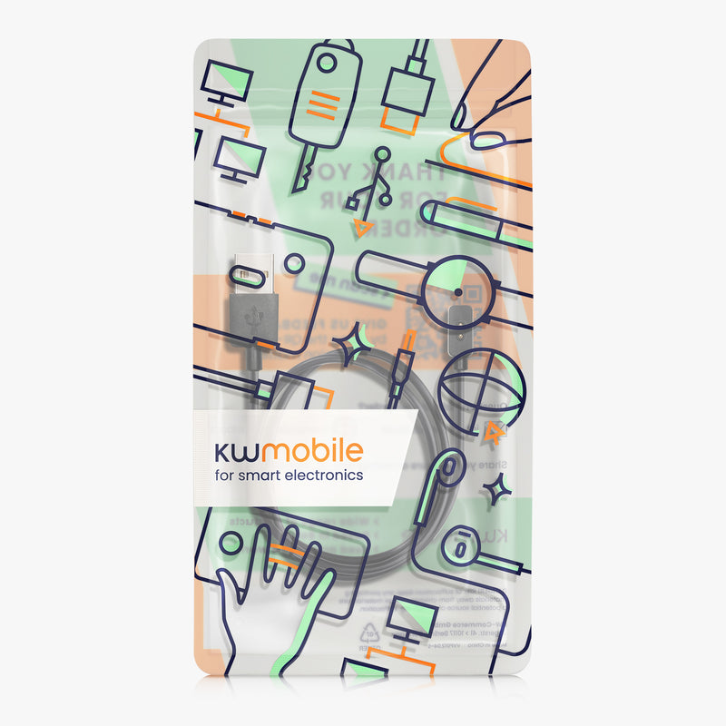 kwmobile USB Charger Cable compatible with Xiaomi Redmi Watch 4 / Watch 3 Active / Lite / Smart Band 8 / 8 Pro / Band 2 Charging Cable Smartwatch Replacement Cable Fitness Tracker Charging Cable