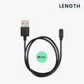 kwmobile USB Charger Cable compatible with Xiaomi Redmi Watch 4 / Watch 3 Active / Lite / Smart Band 8 / 8 Pro / Band 2 Charging Cable Smartwatch Replacement Cable Fitness Tracker Charging Cable