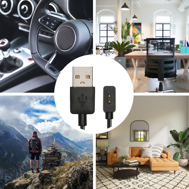 kwmobile USB Charger Cable compatible with Xiaomi Redmi Watch 4 / Watch 3 Active / Lite / Smart Band 8 / 8 Pro / Band 2 Charging Cable Smartwatch Replacement Cable Fitness Tracker Charging Cable