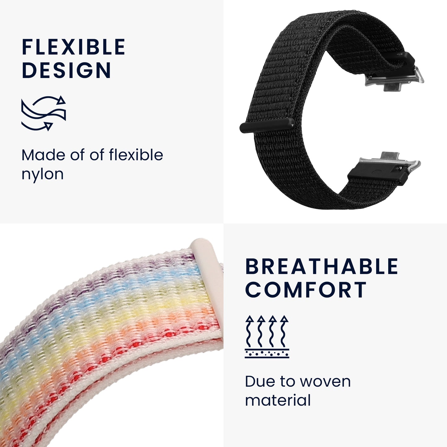 kwmobile Watch Strap for Xiaomi Redmi Watch 4 / Band 8 Pro Strap Fitness Tracker Band Set Replacement Strap Smartwatch