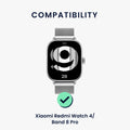 kwmobile Watch Strap for Xiaomi Redmi Watch 4 / Band 8 Pro Strap Fitness Tracker Band Set Replacement Strap Smartwatch