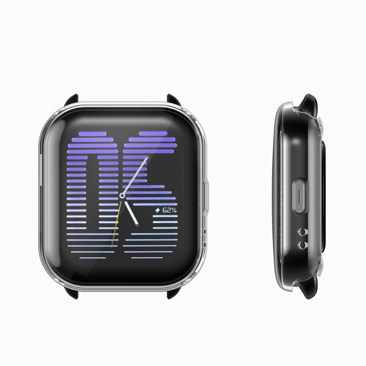 kwmobile Silicone Case for Amazfit Active (A2211) Protective Cover Full-Body Display Cover Set