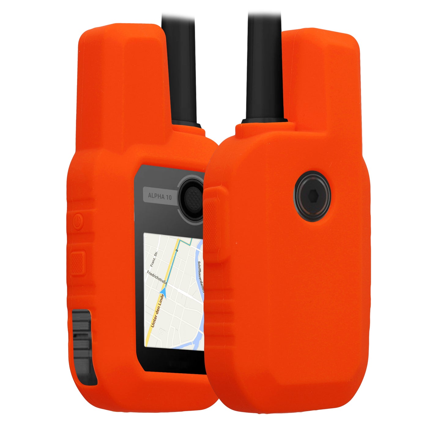 kwmobile Hülle kompatibel mit Garmin Alpha 10 - Schutzhülle für GPS Handgerät in Orange Orange  