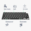 kwmobile Keyboard Protector for Apple MacBook Pro 14" (2023) M2 A2779 / M3 A2918 / M3 A2992 QWERTY Russian Keyboard Cover Skin