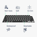 kwmobile Keyboard Protector for Apple MacBook Air 13.6 M2 (A2681) Touch ID Model - QWERTY US Keyboard Cover