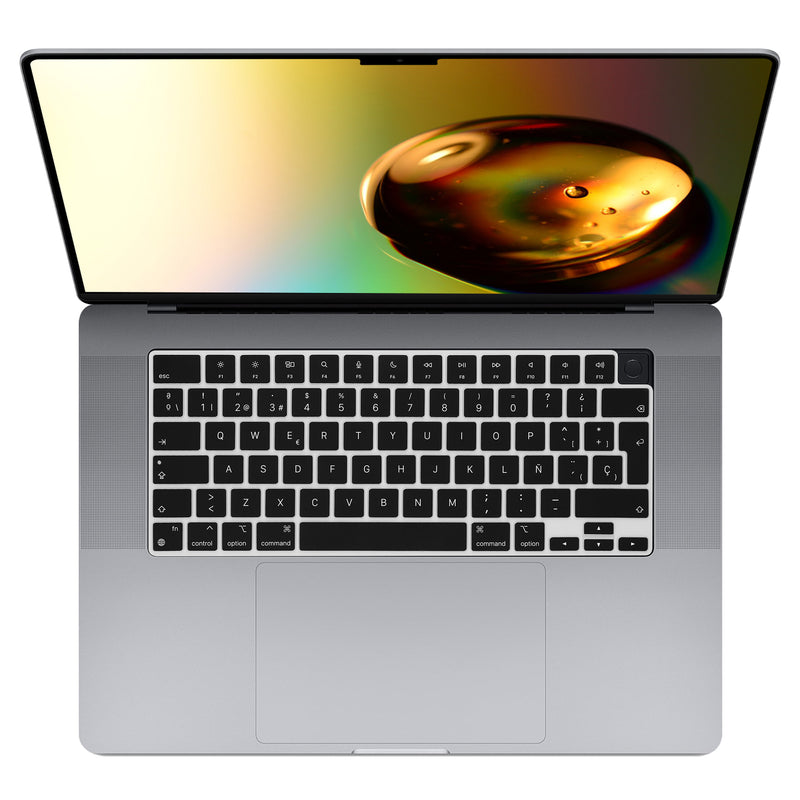 Silicone Keyboard Protector QWERTY (Spain) compatible with Apple MacBook Pro 16" (2023) M2 A2780 / M3 A2991