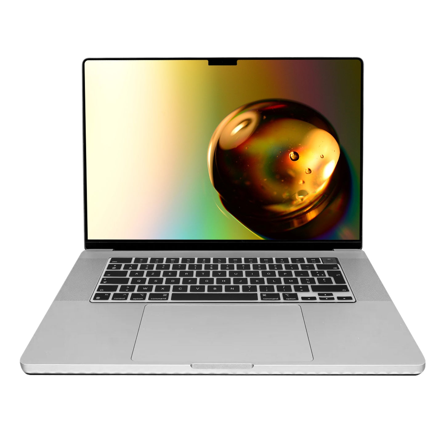 Silicone Keyboard Protector AZERTY (France, Belgium) compatible with Apple MacBook Pro 16" (2023) M2 A2780 / M3 A2991