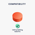 kwmobile Case Compatible with CMF by Nothing Buds Pro Case - Earphone Case - Protective Cover