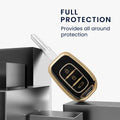 kwmobile Car Key Cover compatible with Renault 3 Button Dacia Sandero Stepway 2021 - Silicone Protective Case
