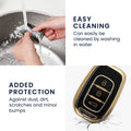 kwmobile Car Key Cover compatible with Renault 3 Button Dacia Sandero Stepway 2021 - Silicone Protective Case