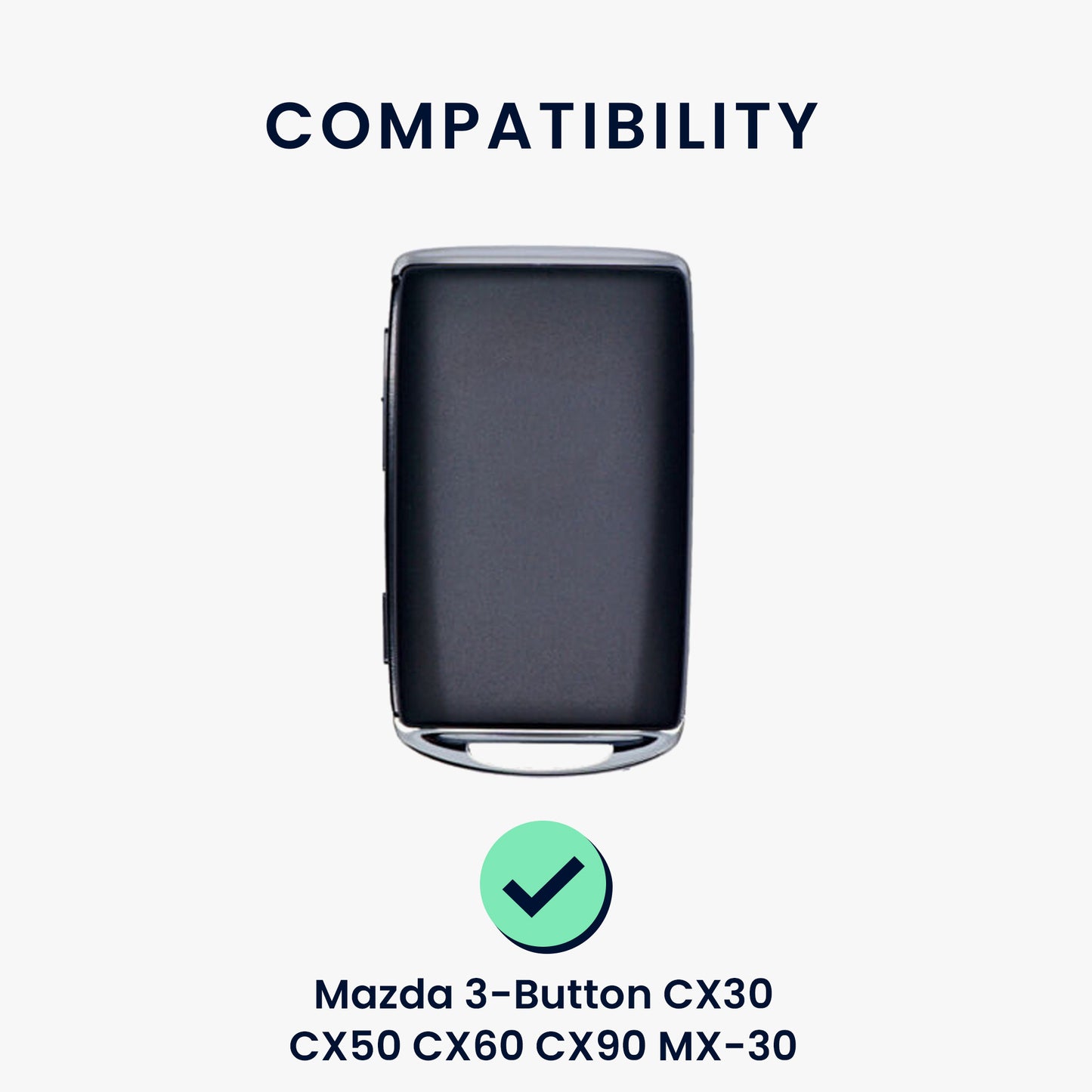 kwmobile Car Key Protection Cover Compatible with Mazda 3-Button CX30 CX50 CX60 CX90 MX-30 Case
