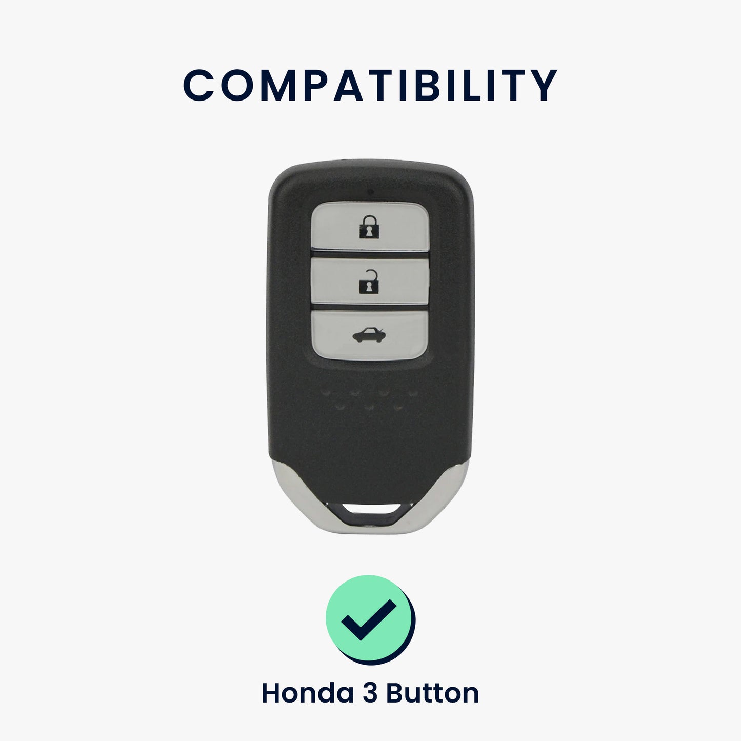 kwmobile Car Key Protection Case compatible with Honda 3-button CRV CRIDER Jade XRV VEZEL Case