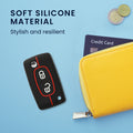 kwmobile Car Key Protection Cover compatible with Peugeot Citroen 2-Button Folding Car Key Case