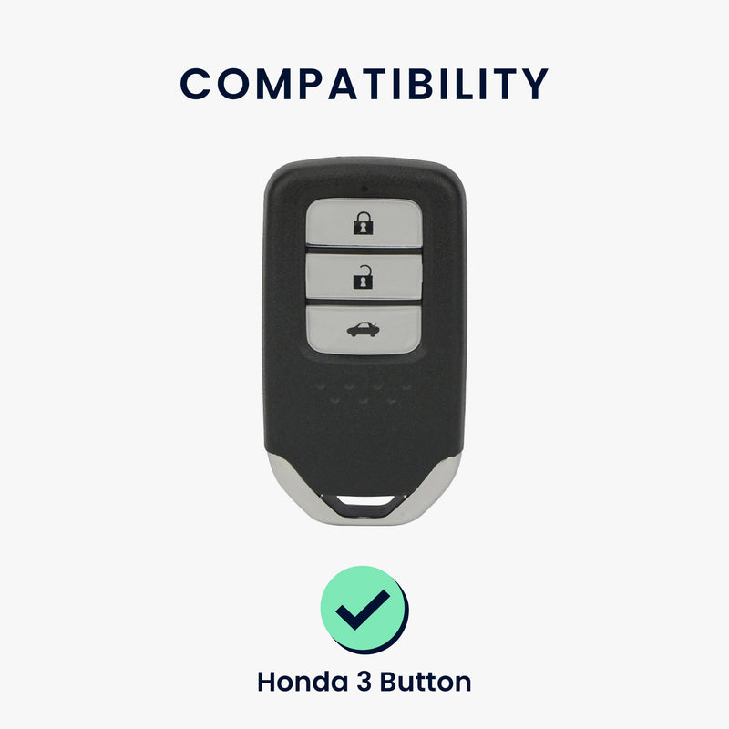 kwmobile Car Key Shell compatible with Honda 3-button CRV CRIDER Jade XRV VEZEL