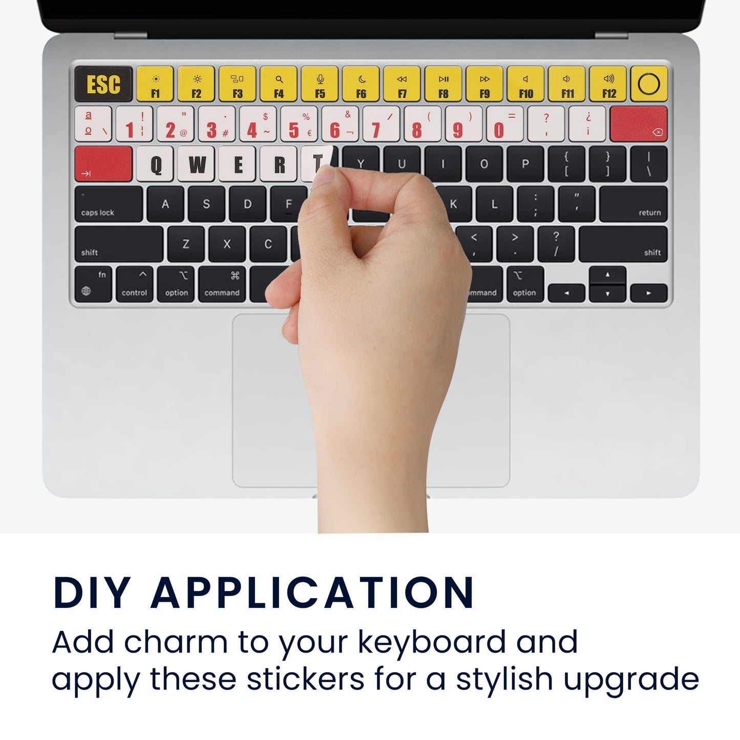 German QWERTY Keyboard Stickers