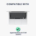kwmobile Keyboard Stickers compatible with Apple MacBook Air 13 M1 (A2337) Keyboard Stickers for German QWERTZ Keyboard