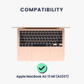 kwmobile Keyboard Stickers English compatible with Apple MacBook Air 13 M1 (A2337) Keyboard Sticker