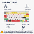 kwmobile Keyboard Stickers English compatible with Apple MacBook Air 13 M1 (A2337) Keyboard Sticker