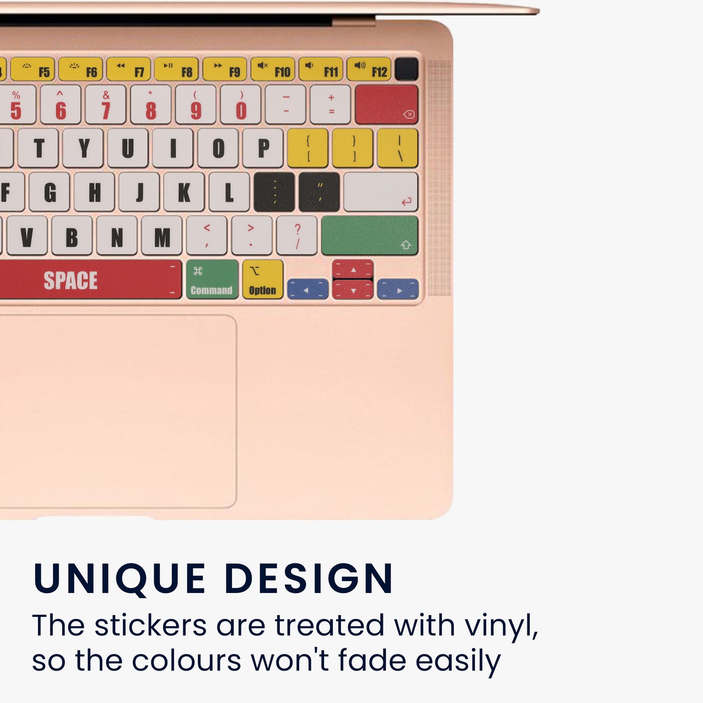 kwmobile Keyboard Stickers English compatible with Apple MacBook Air 13 M1 (A2337) Keyboard Sticker
