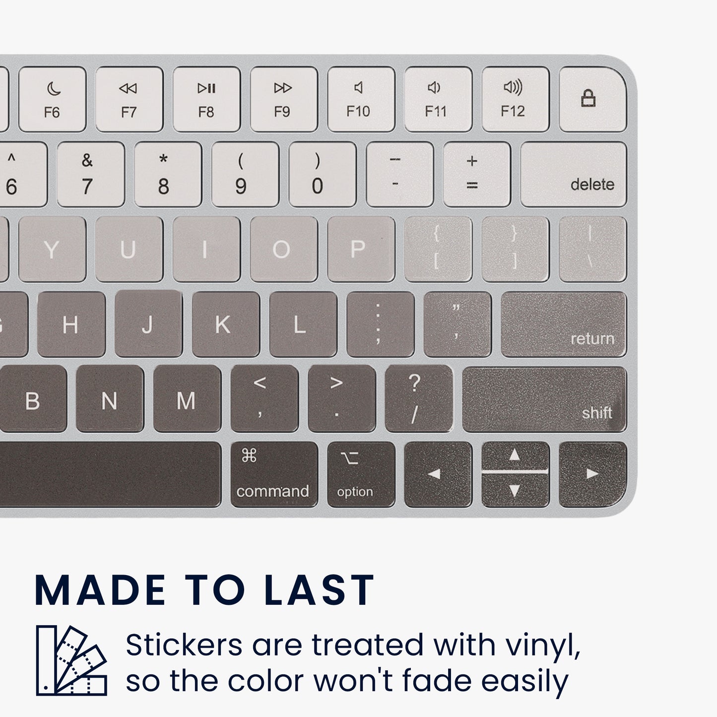 kwmobile Keyboard Stickers English compatible with Apple Magic Keyboard Wireless Keyboard Sticker